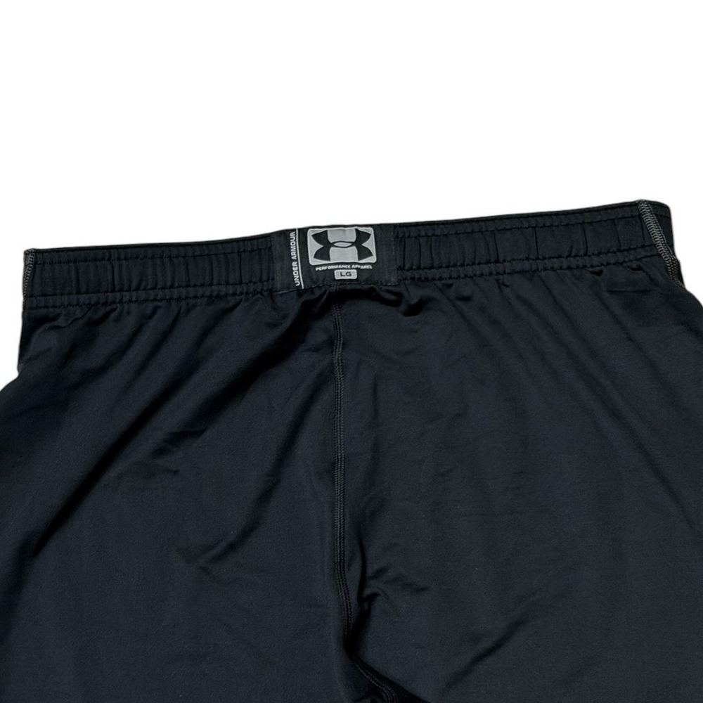 (2)Under Armour ColdGear Mens Fitted Leggings Black Compression Base Pants Large - Picture 6 of 8